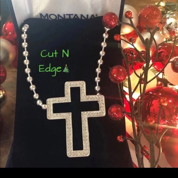 COPY - Montana Silversmith Open Cross Necklace - Picture 1 of 6